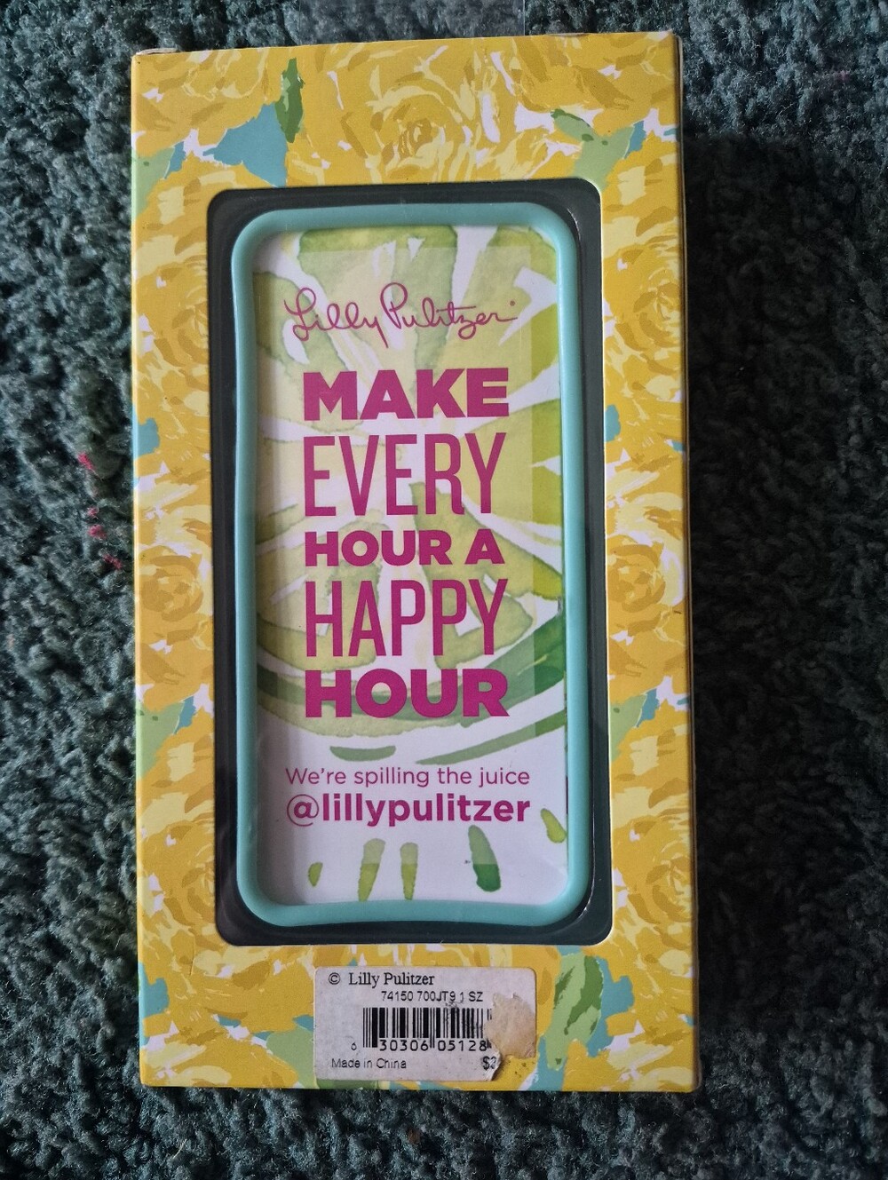Lilly Pulitzer Yellow Floral Iphone 5S Phone Case - Picture 3 of 9